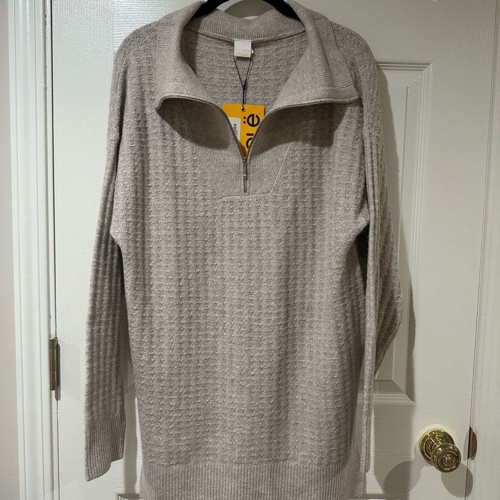 Lole Evelyn Quarter-Zip Turtleneck Sweater